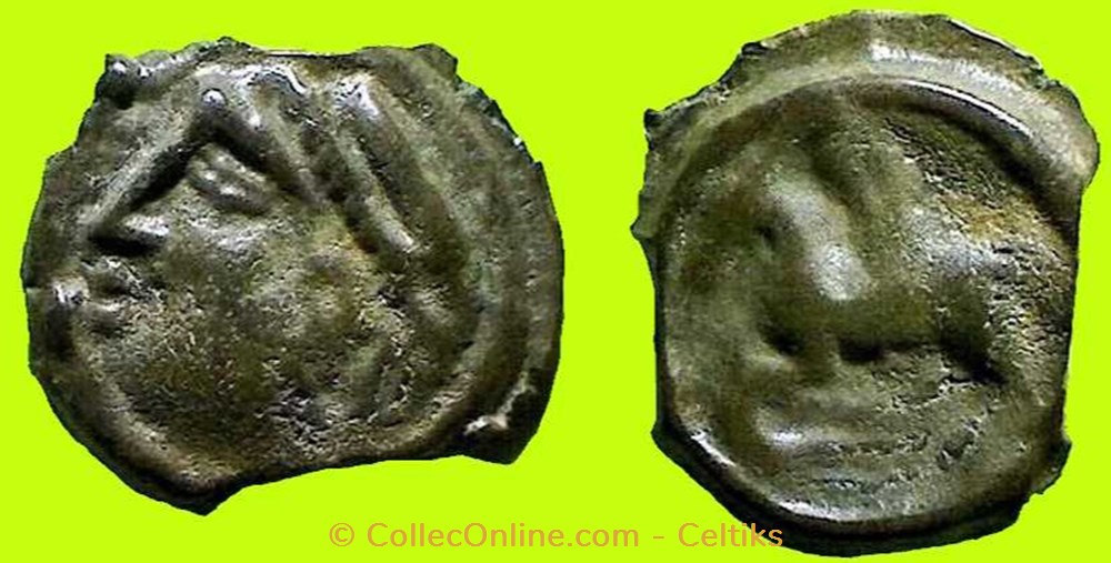 potin au cavalier monnaies antiques celtes potin au cavalier