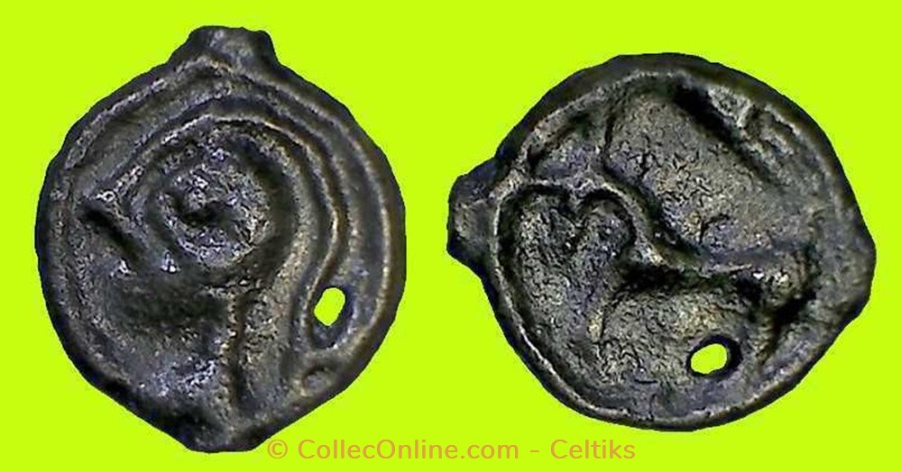 potin à la tête casquée monnaies antiques celtes potin a la tete casquee