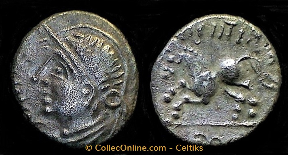 denier COIOS / ORCIITIRIX monnaies antiques a celtes denier coios orciitirix