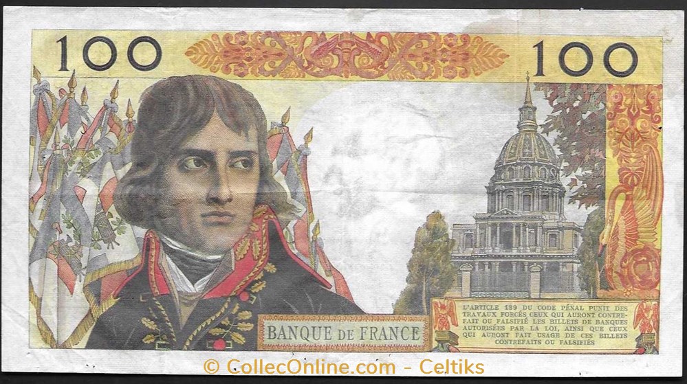 billets europe france 100 nouveaux francs bonaparte type 1959
