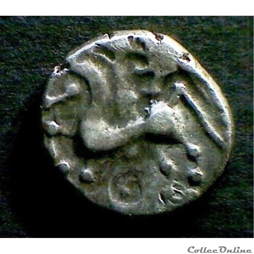 monnaie antique gauloise serie 1091 dt 3451 quinaire au sanglier et a annelet