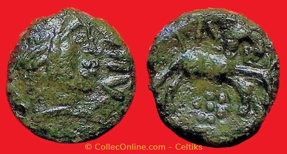 bronze VIRIIT monnaies antiques a celtes bronze viriit