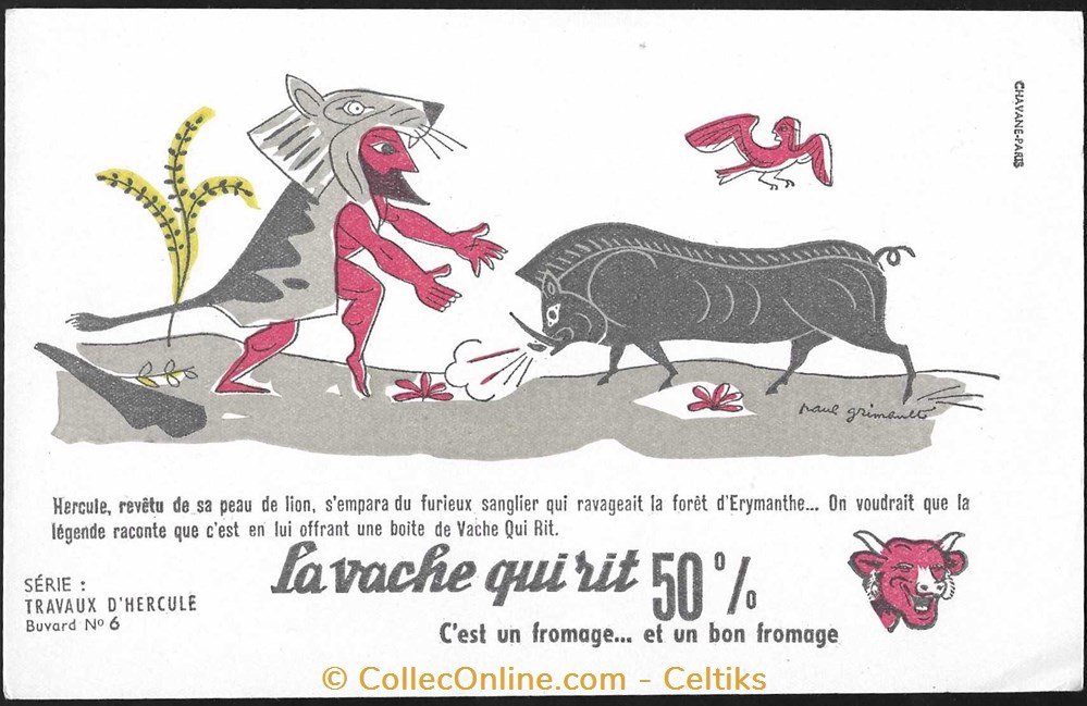 buvard - VACHE QUI RIT a objets publicitaires buvards buvard vache qui rit a