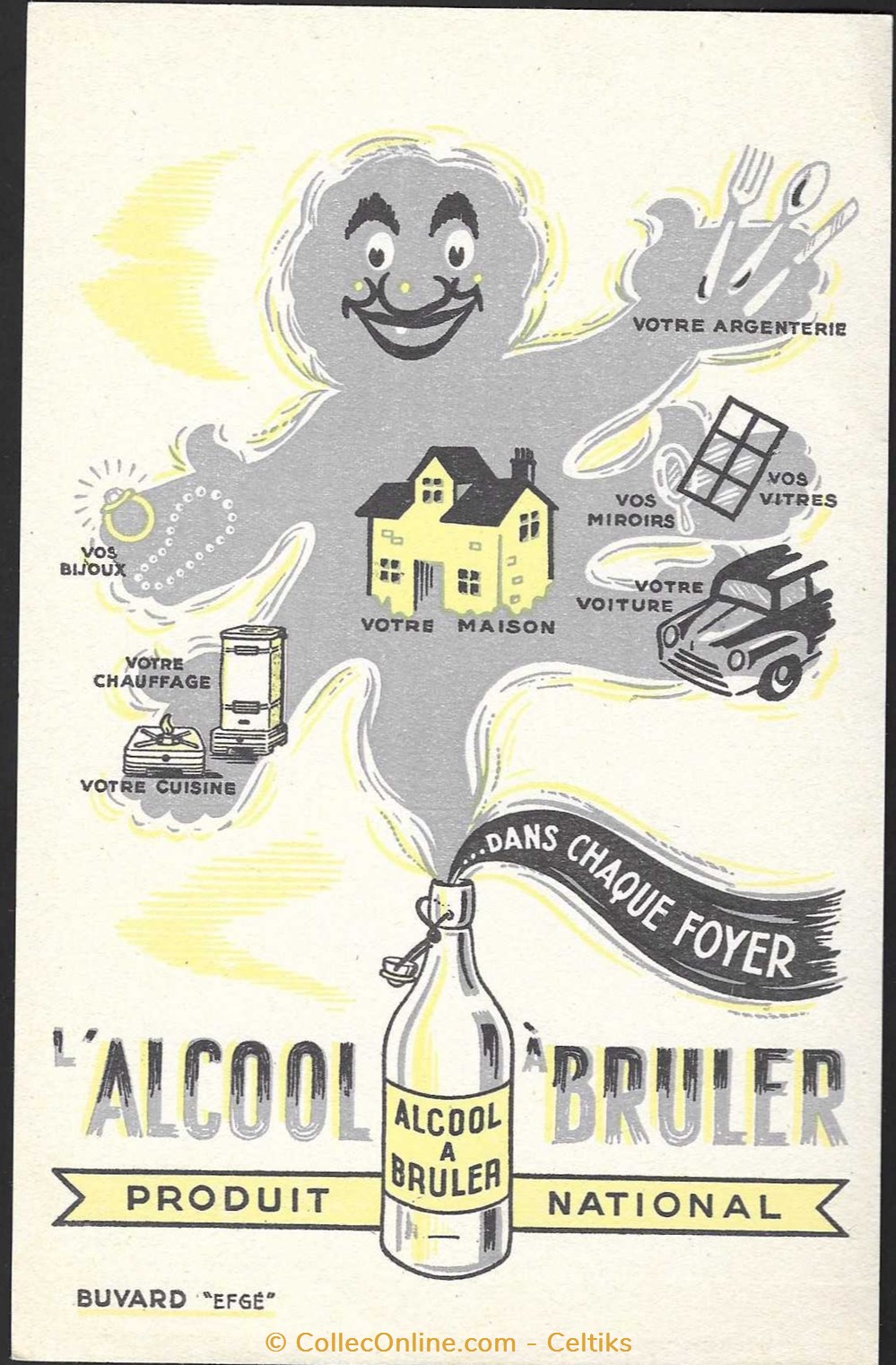 buvard - quincaillerie alcool à bruler objets publicitaires buvards buvard quincaillerie alcool a bruler