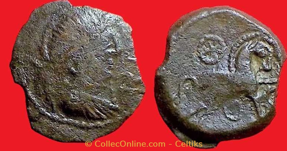 bronze ROVECA - classe 5 monnaies antiques celtes bronze roveca classe 5