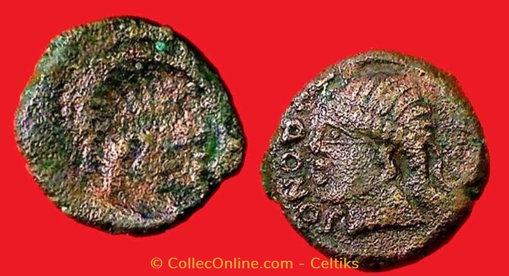 bronze TVRONOS / CANTORIX monnaies antiques celtes bronze tvronos cantorix