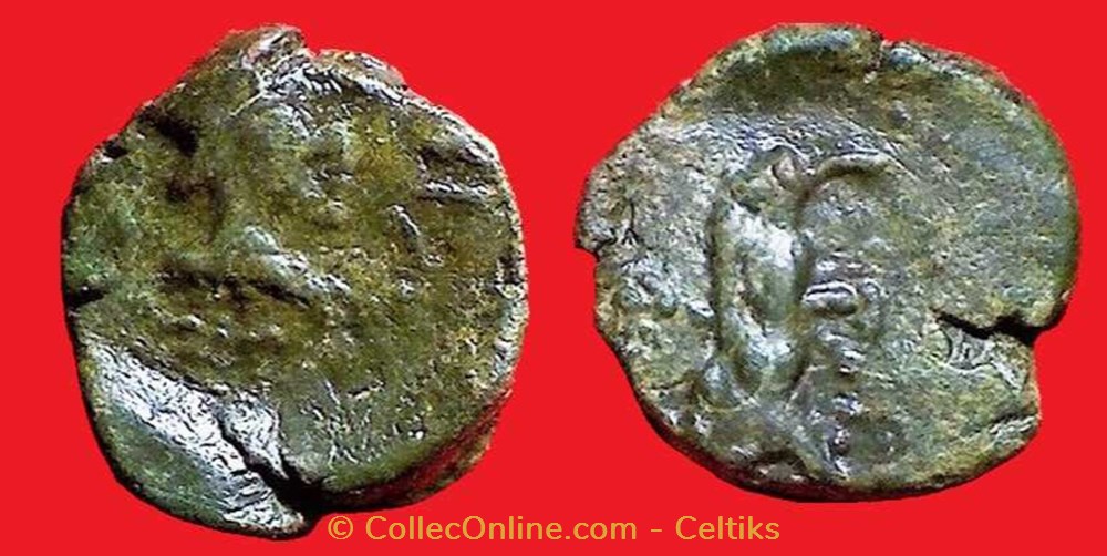 bronze à l'aigle monnaies antiques celtes bronze a aigle
