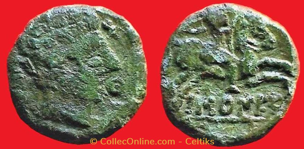 monnaies antiques celtes bronze imonin au cavalier
