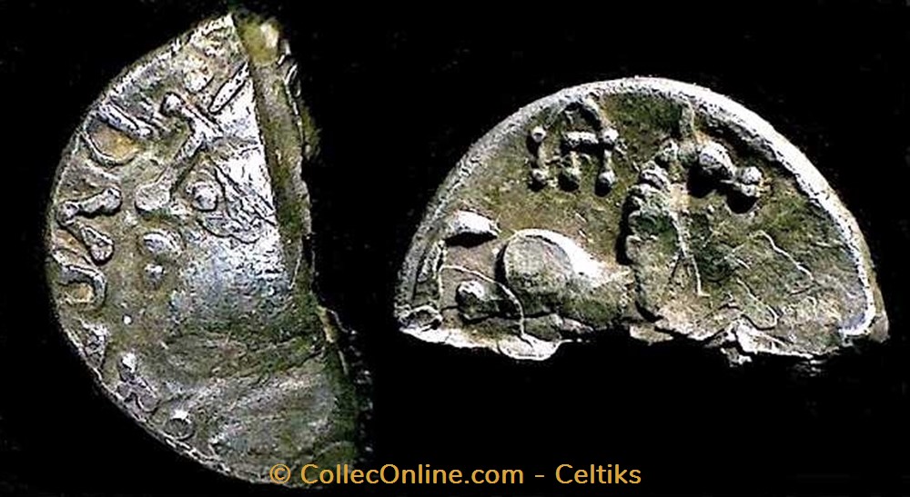 denier DVRAT / IVLIOS monnaies antiques celtes denier dvrat ivlios