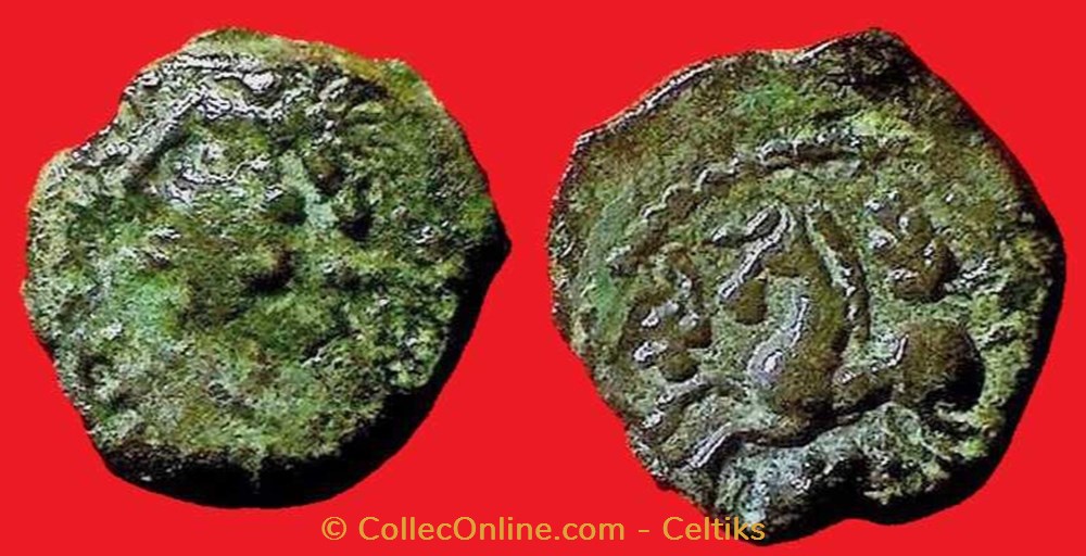 monnaies antiques celtes bronze hcoya