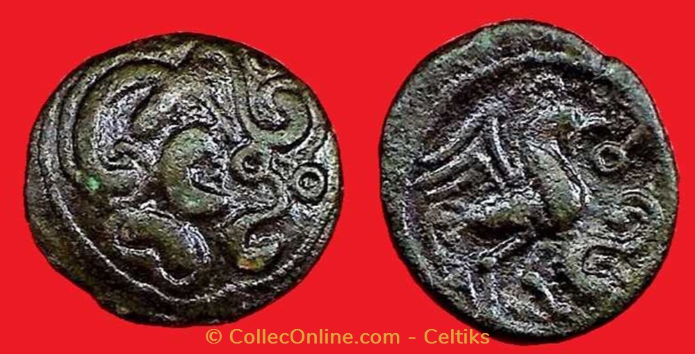 bronze au coq monnaies antiques celtes bronze au coq