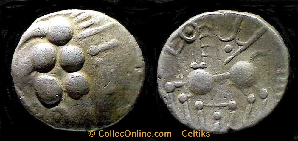 ELUSATES - drachme au cheval monnaies antiques celtes elusates drachme au cheval
