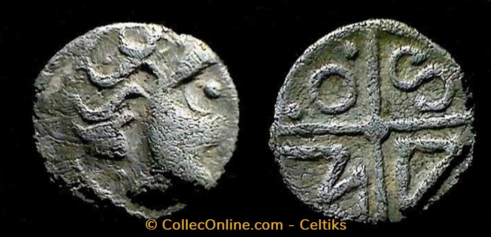 obole MASO tête à droite monnaies antiques celtes obole maso tete a droite