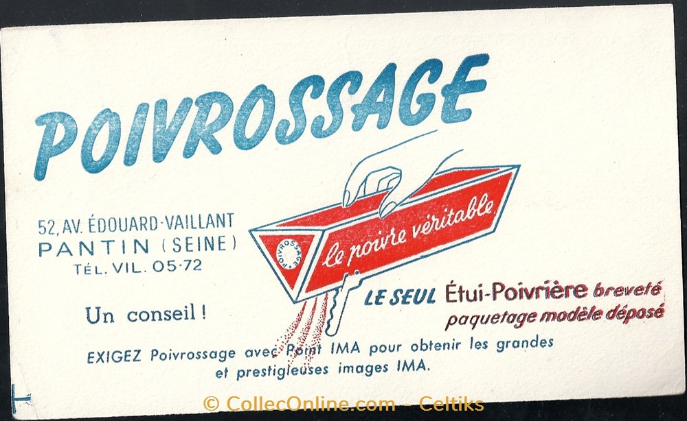 objets publicitaires buvards buvard alimentation