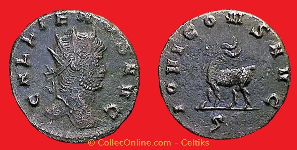 GALLIEN - chèvre à gauche monnaies antiques romaines imperiales et republicaines gallien chevre a gauche