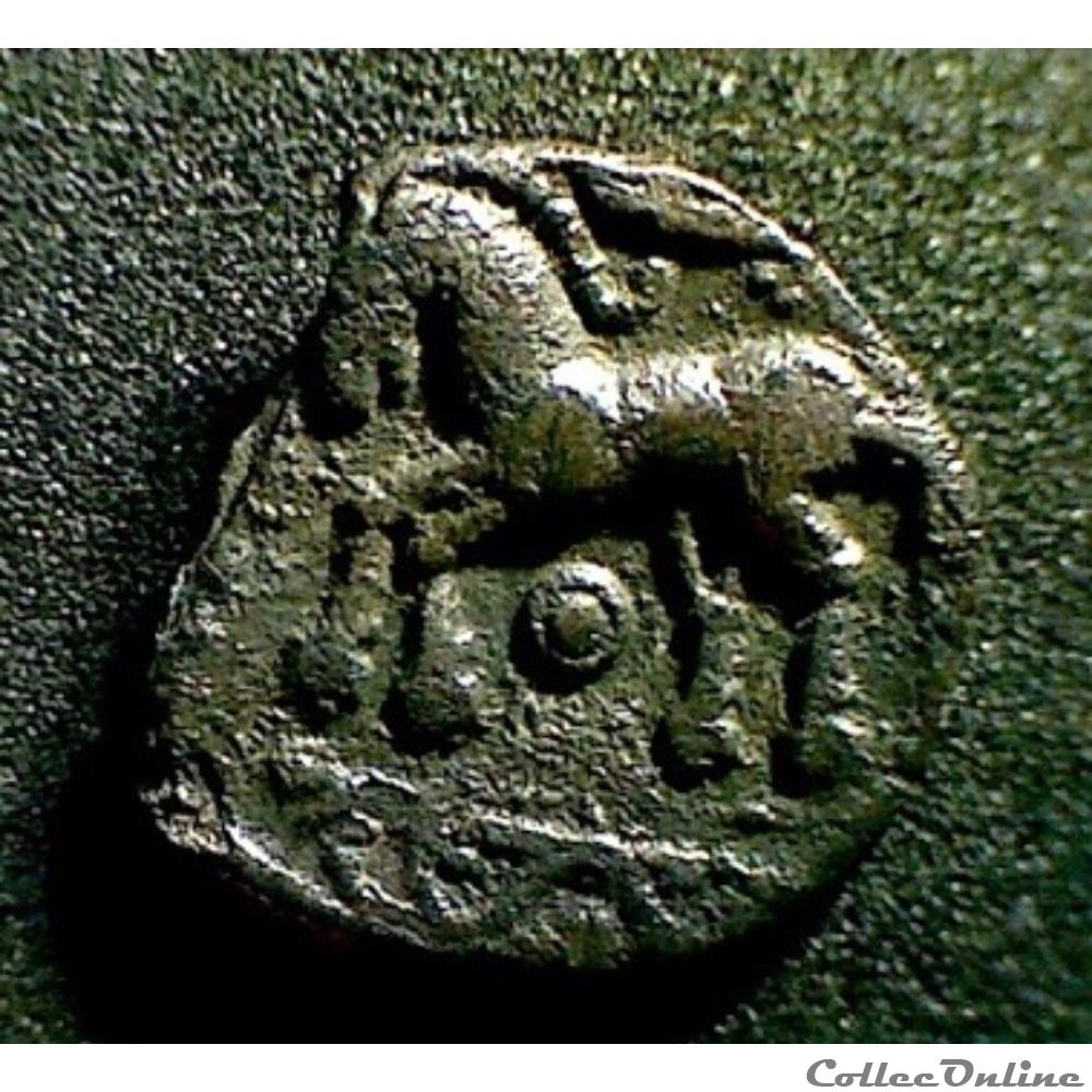 série S 85 A DT S 663 A denier à l'aigle en forme d'amphore monnaie antique gauloise serie s 85 a dt s 663 a denier a aigle en forme amphore