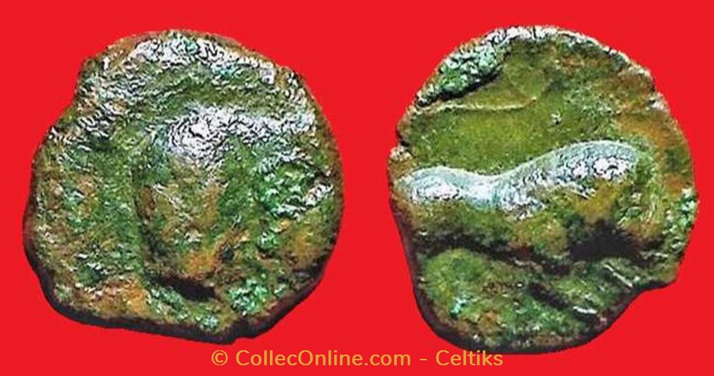 ATREBATES - bronze CAITIO / AMANDI monnaies antiques celtes atrebates bronze caitio amandi