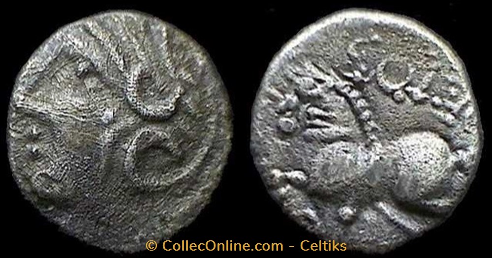 denier hybride monnaies antiques a celtes denier hybride