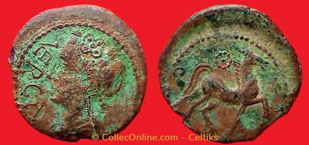bronze VERCA monnaies antiques celtes bronze verca