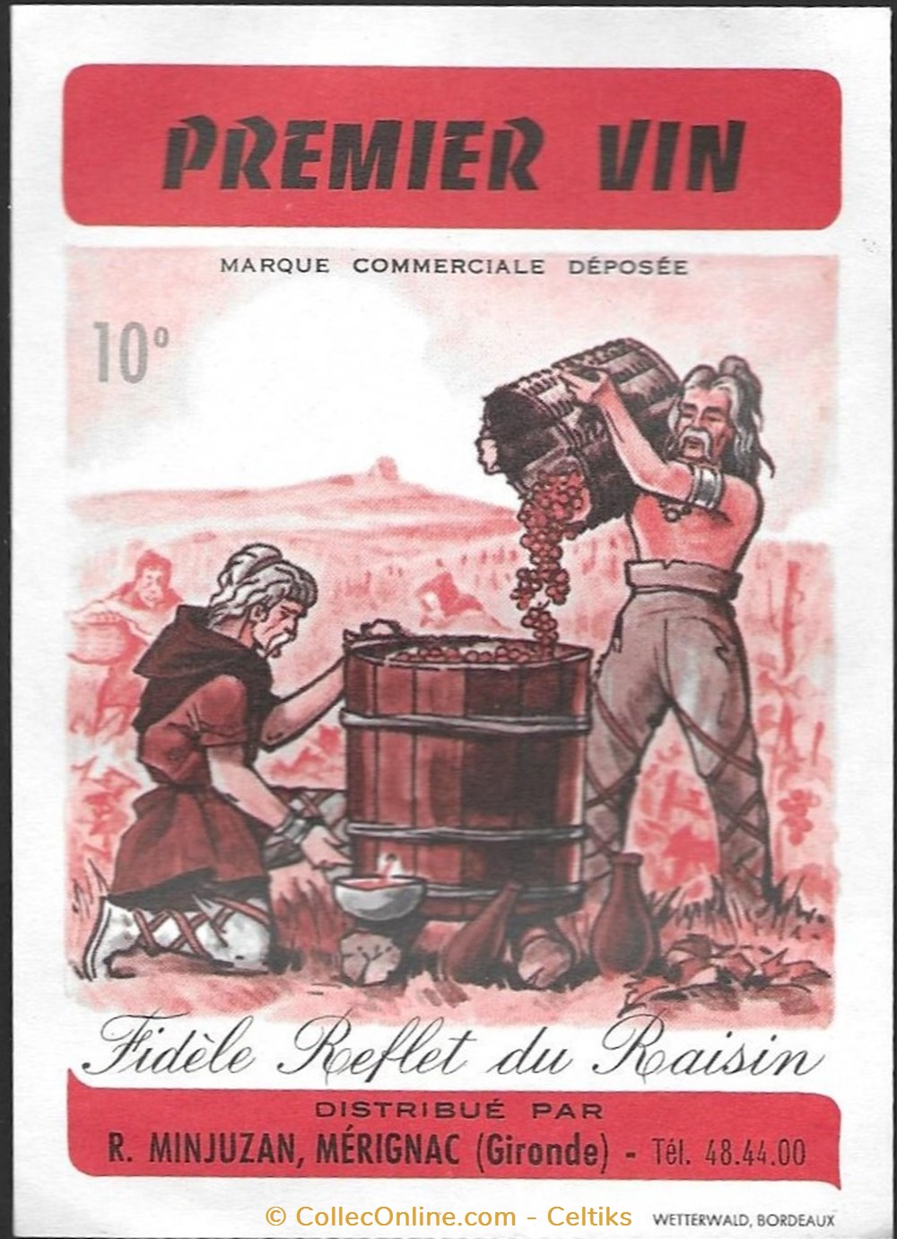 vin - premier vin art de la table argenterie bistrot alimentation etiquettes vin premier vin