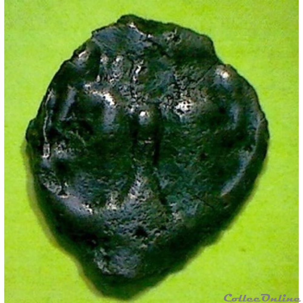 Série 968 DT S 3264 A var potin à la tête janiforme monnaie antique gauloise serie 968 dt s 3264 a var potin a la tete janiforme