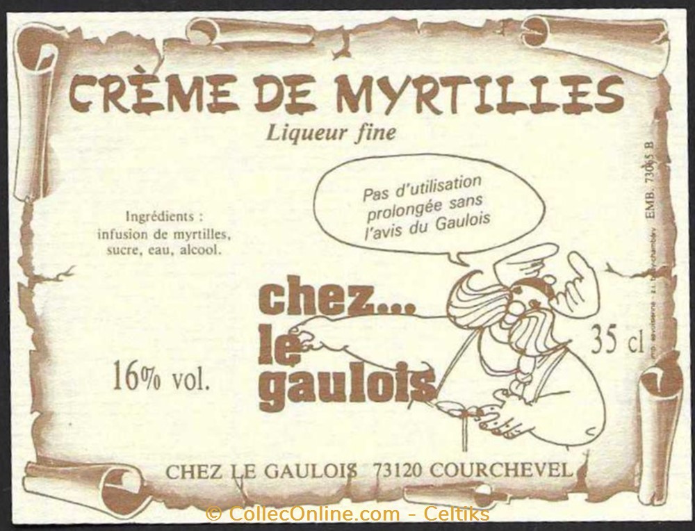 SPIRITUEUX - chez le gaulois divers alcool et spiritueux chez le gaulois