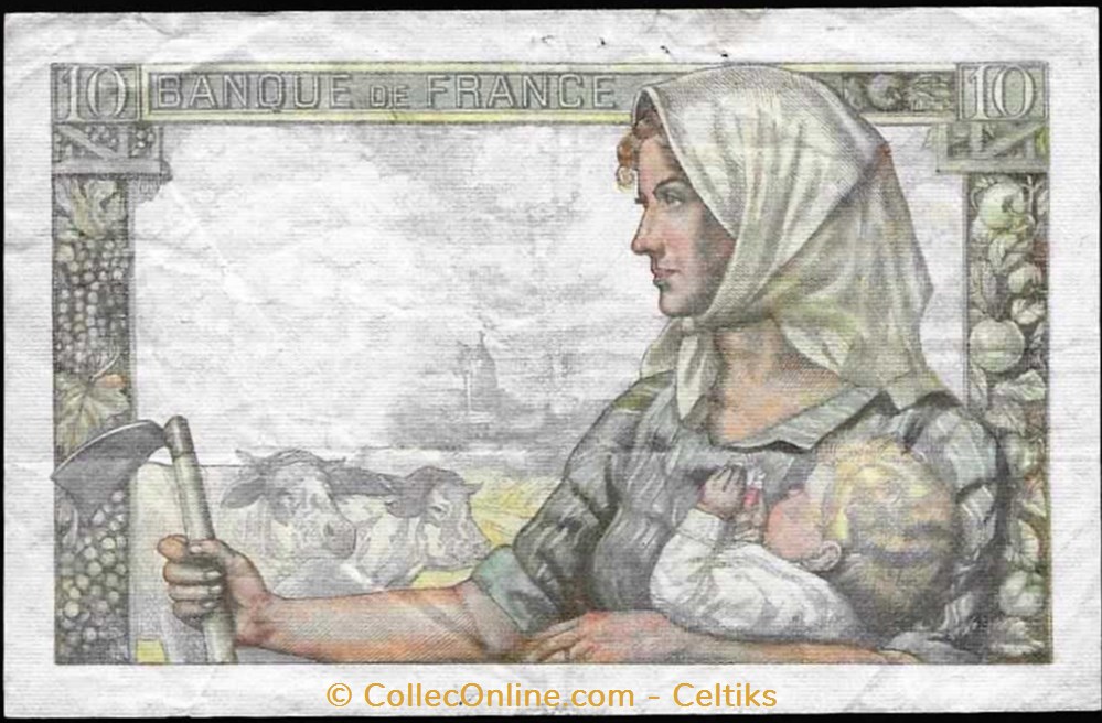 10 francs ( mineur ) - type 1941 billets europe france 10 francs mineur type 1941