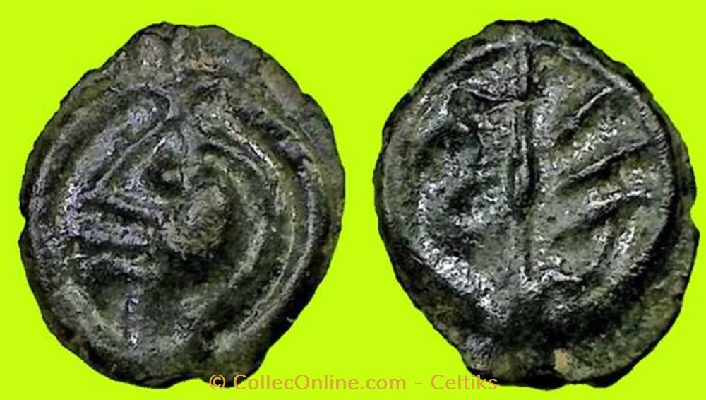 potin aux chevrons DT 533 monnaies antiques celtes potin aux chevrons dt 533