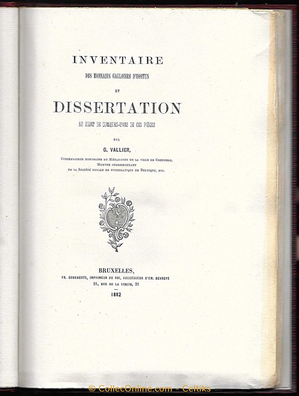 inventaire des monnaies gauloises d'HOSTUN livres bd revues inventaire des monnaies gauloises hostun