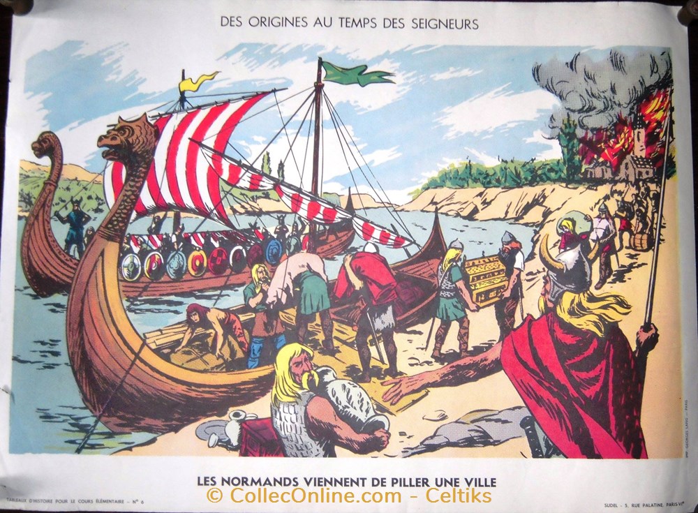 tableau d'école - les normands viennent de piller une ville science enseignement tableau ecole les normands viennent de piller une ville