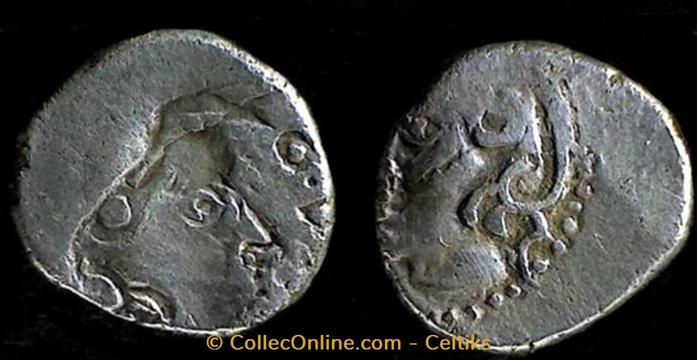 denier Q.DOCI / SAMF - type 1 monnaies antiques celtes denier q doci samf type 1