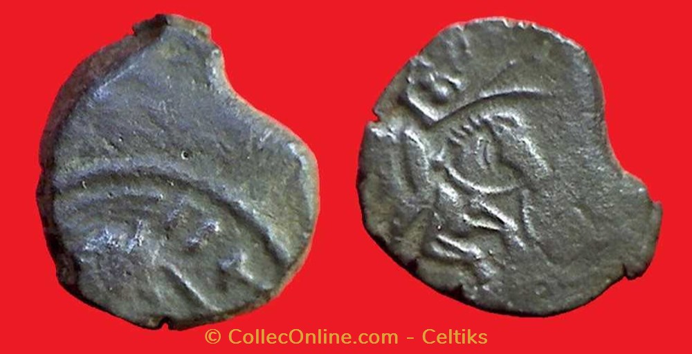 monnaies antiques celtes bronze pixtilos au cavalier