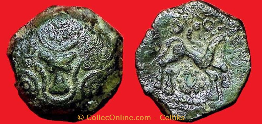 bronze au bucrane monnaies antiques celtes bronze au bucrane
