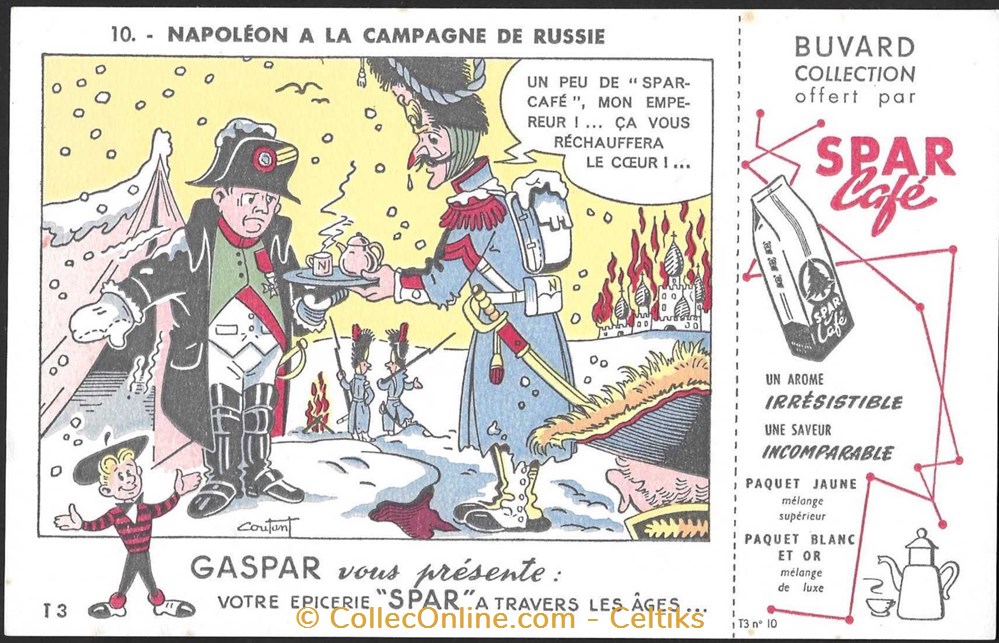 buvard - café SPAR 5 objets publicitaires buvards buvard cafe spar