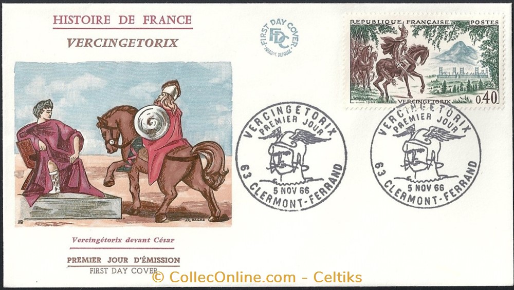 enveloppe - VERCINGETORIX timbres europe france enveloppe vercingetorix