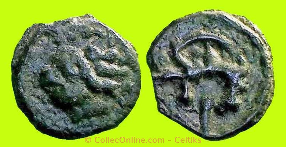 potin au sanglier enseigne - c monnaies antiques celtes potin au sanglier enseigne c