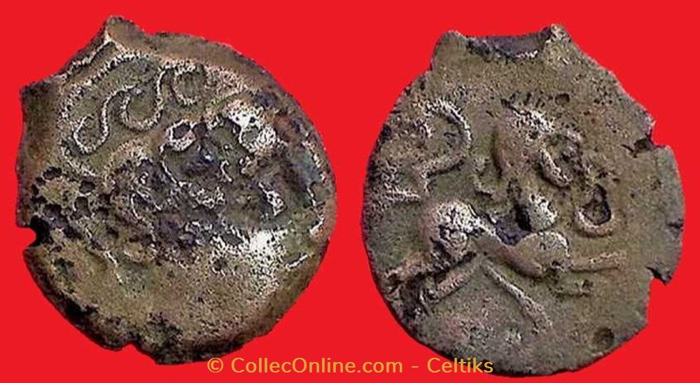 bronze au cheval androcéphale monnaies antiques celtes bronze au cheval androcephale