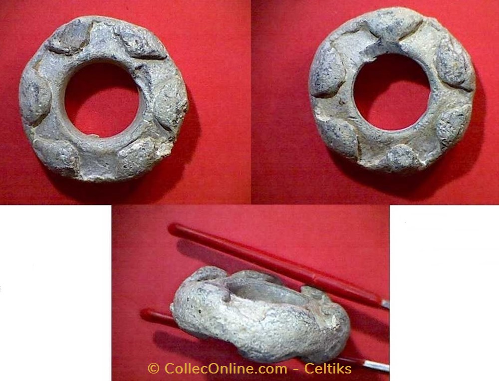 art antiquites archeologie europe fusaiole 6 cabochons