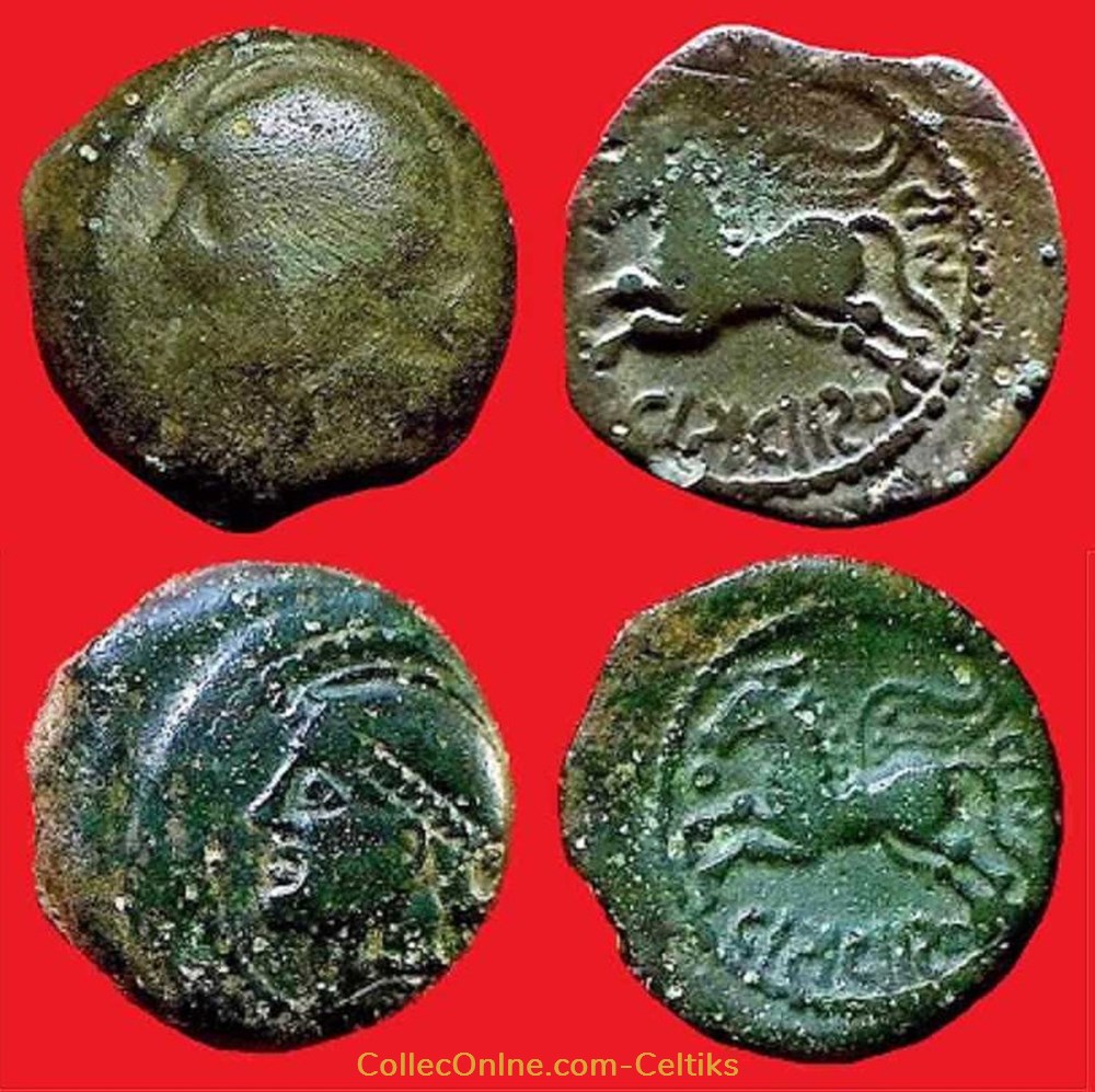 bronze CRICIRONIS type 3# monnaies antiques a celtes bronze cricironis type 3