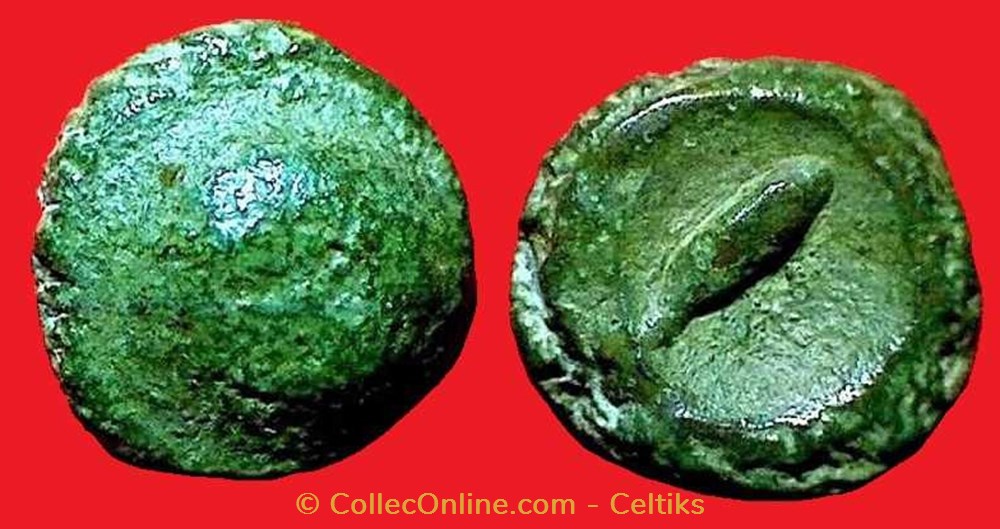quart de statère globulaire au segment monnaies antiques celtes quart de statere globulaire au segment