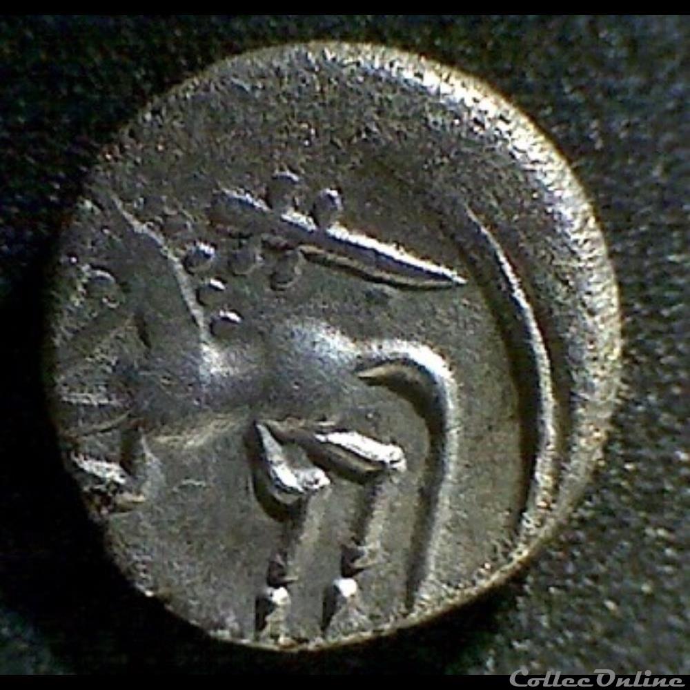 série 863 DT 3117 quinaire au cheval et au caducée monnaie antique gauloise serie 863 dt 3117 quinaire au cheval et au caducee