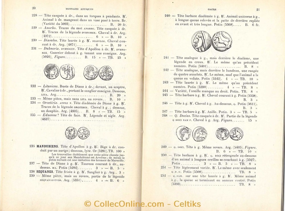 MONNAIES ANTIQUES - GAULE 2 livres ouvrages monnaies antiques gaule