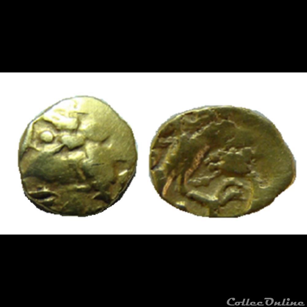 serie 505A DT 2570 var huitième de statère à l'aigle monnaie antique gauloise serie 505a dt 2570 var huitieme de statere a aigle
