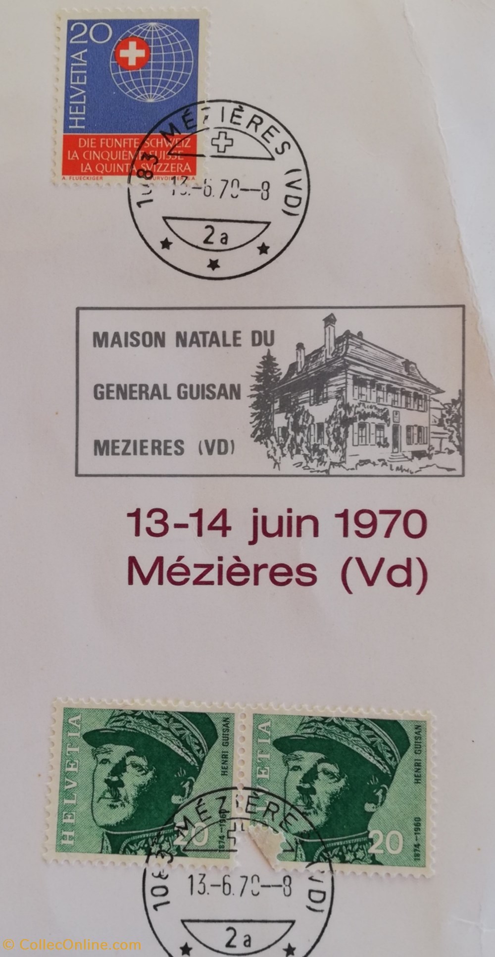 francobolli marche in memoriam general guisan