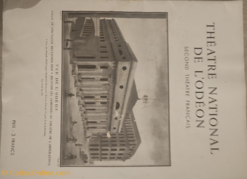 Programme theatre documents anciens programmes programme theatre