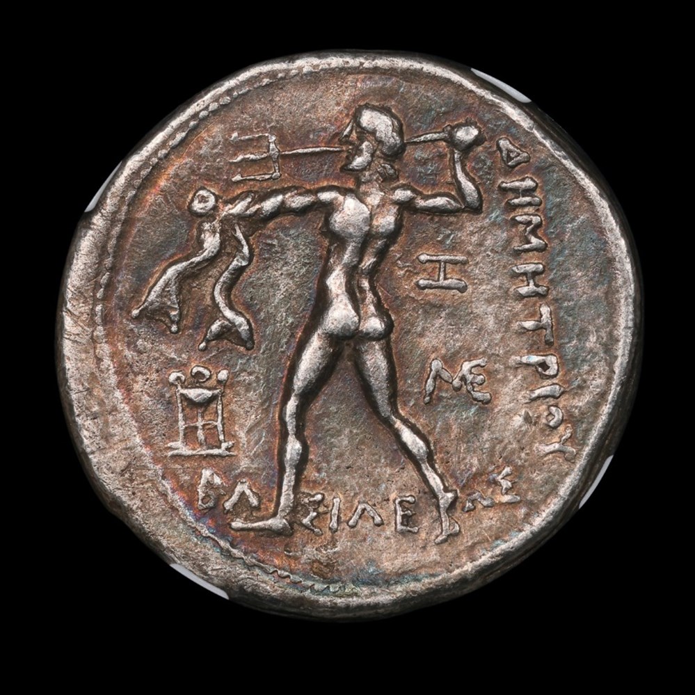 Demetrios I 'Poliorketes' AR Tetradrachm | A Beautifully Toned Masterpiece coins ancient greek demetrios i poliorketes ar tetradrachm a beautifully toned masterpiece