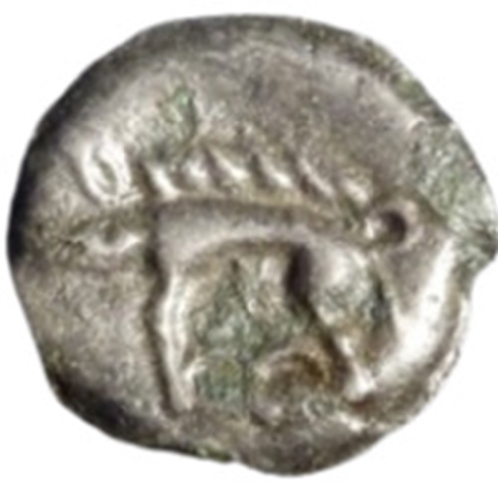 Gaulois - Leuques - Potin à la tête chauve monnaies antiques celtes gaulois leuques potin a la tete chauve