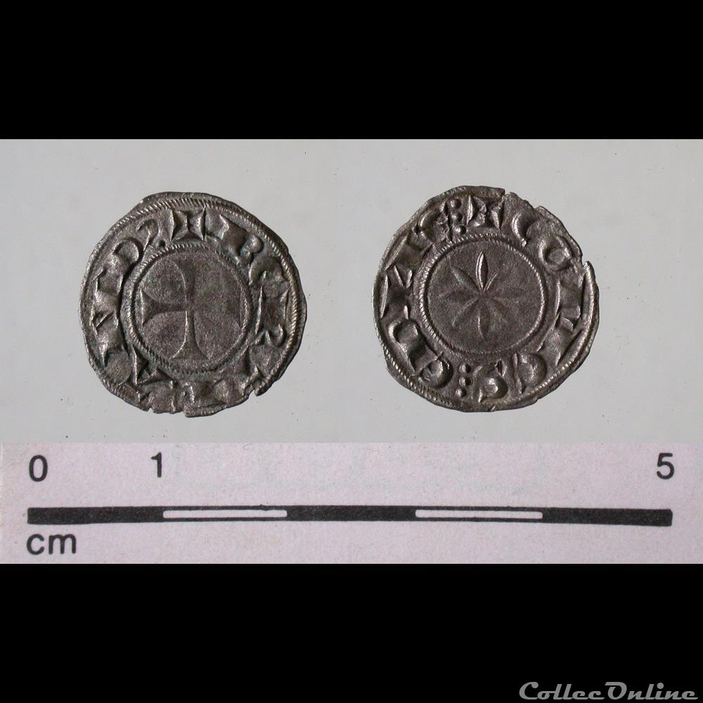 PROVENCE - DENIER DE BERTRAND IV DE FORCALQUIER monnaie france feodale provence denier de bertrand iv de forcalquier