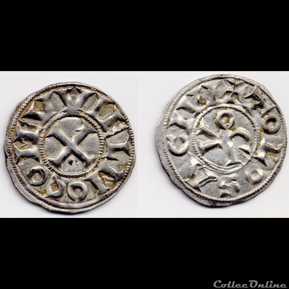 DENIER DE GUILLAUME IV (1060 - 1094) monnaie france feodale denier de guillaume iv 1060 1094