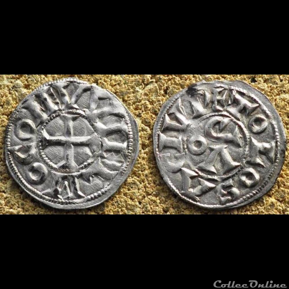 DENIER DE GUILLAUME IV (1060 - 1094) monnaie france feodale denier de guillaume iv 1060 1094